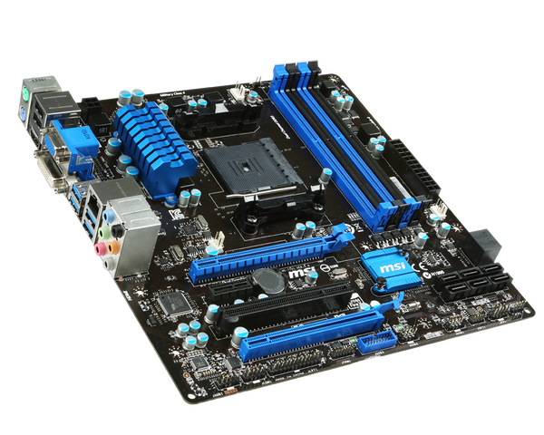 MSI AMD A88XM-E45 chipset, Supports Socket FM2+ AMD A-Series Processors, DDR3 1333/1600/1866/2133, Dual Memory Channel, 4x DIMM Slots (Max 64GB)