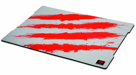 Cyborg G.L.I.D.E.5 Microfibre Gaming Surface - Oversized Mousemat, 500mm*400mm*4mm, Low Friction Surface, Laser Cut Shape, Red Swipe Decal, Precision Tracking
