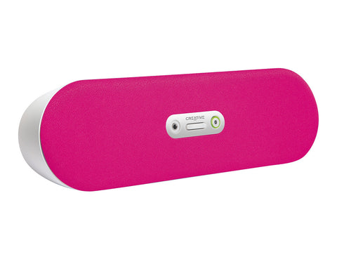 Creative D80 Sound Bar - Bluetooth, Connects to ANY Bluetooth Device, No Battery (Requires Mains), Aux Port, 10 Meter Range - Pink