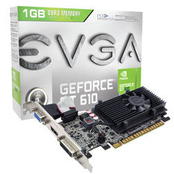 EVGA GeForce GT 610 1GB 64-bit DDR3 PCI Express 2.0 x16 HDCP Ready Video Card 01G-P3-2615-KR