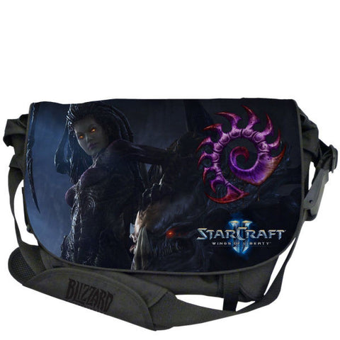 Razer Starcraft 2 Zerg Messenger Bag - Built-In Compartments For Peripherals, Headsets, and Up to a 15.4" Notebook, Weather & Tear Resistant