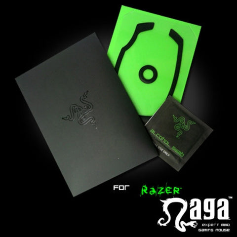 Razer Replacement Feet For Razer Naga Mouse Series - Replaces Worn / Damaged Feet, High-Grip Adhesive - For Naga Series Only