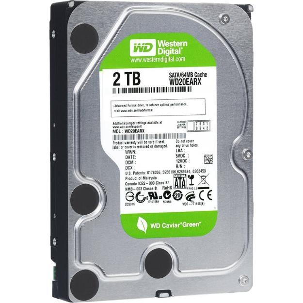 WD DT Green Series - 2.0TB Serial ATA III - Serial ATA 6Gbps With 64MB Cache, Intellipower - NCQ - 2 Year Warranty