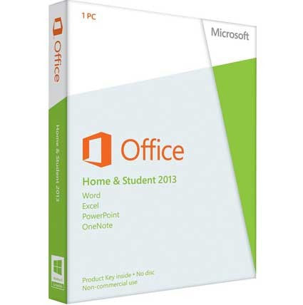 Microsoft Office Home & Student 2013 - Retail FPP - Word, Excel, PowerPoint, OneNote - Includes DVD, 1 User