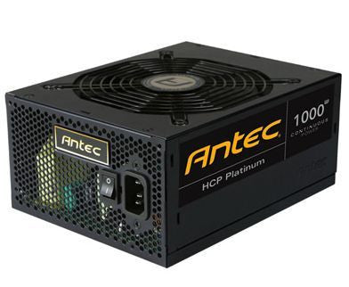 Antec HCP-1000  - 1000W, 135mm DBB PWM Cooling Fan, PCI-E 6+2 Pin x6, SATA x9, Molex x6 - Gold-plated terminals, 80+ Platinum, Fully Modular, 3-Way SLI Ready, OC Link