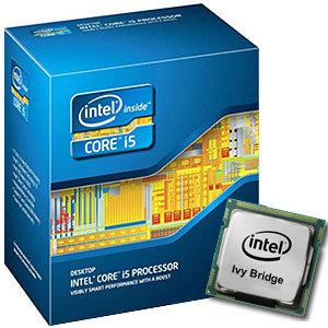 Intel Core i5 3470 - 3.20GHz Quad Core, Ivy Bridge, Socket 1155, 6MB L3, DMI Bus, 22nm, x64, Intel VT, Intel HD Graphics 2500 @ 650MHz/1.1GHz, 3 Year Warranty