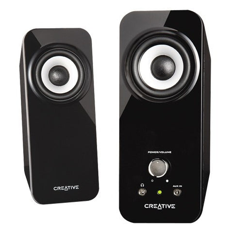 Creative Inspire T12 Wireless - 2 Channel Speakers, Bluetooth A2DP, aptX Audio Codec, 10W RMS Power, 10 Meter Range, On-Speaker Controls, Aux Port for MP3 Players