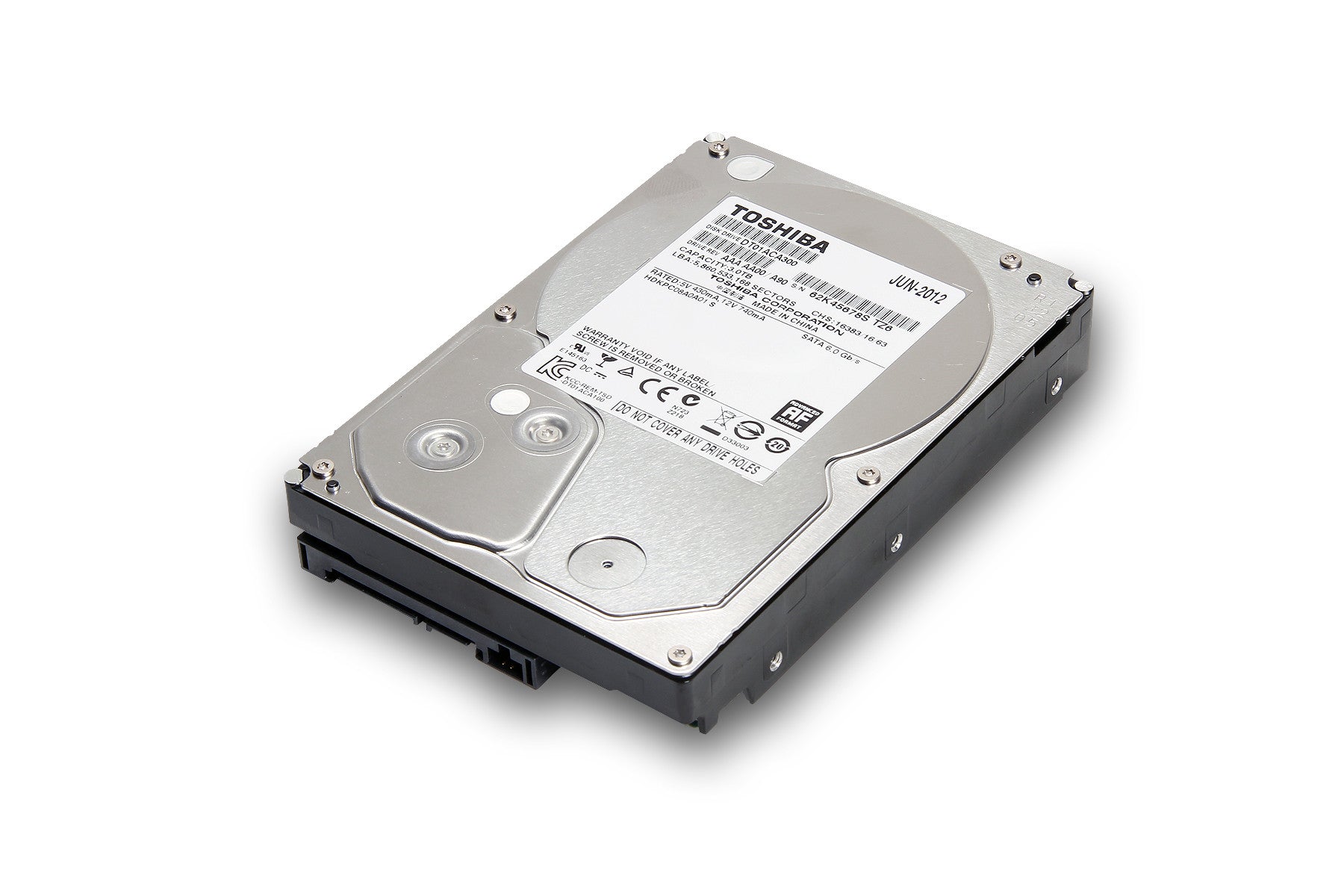 Toshiba 2TB, 7200rpm, 64mb cache 3.5" Sata III 6.0Gb/s Hard Disk Drive