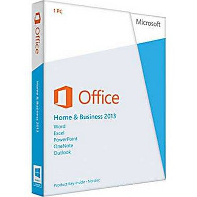 Microsoft Office Home & Business 2013 - Retail FPP - Word, Excel, PowerPoint, Outlook, OneNote - Includes DVD, 1 User