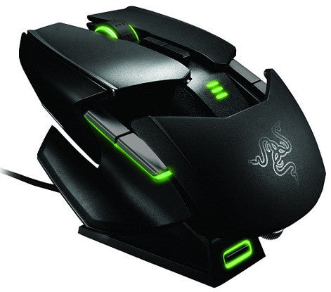 Razer Ouroboros Wireless Gaming Mouse - 1ms Gaming RF, Rechargeable Battery, Plug & Play Charge, Thumb & Pinky Grips, Grip Adjustment, Synapse 2.0, 4G 8400dpi System