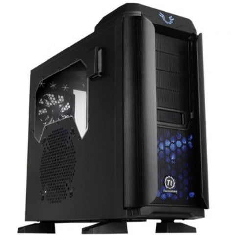 Thermaltake Armor Revo Gaming Chassis - ATX Mid Tower - Black. 2x USB 3.0 Superspeed Ports, Top-mounted HDD hot swap Docking Station, Side-Window, Bottom-placed PSU Design