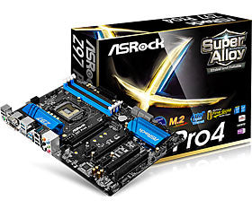 ASRock Z97 Pro4 Intel Z97 Chipset, Socket 1150, 5th Gen Core i3/i5/i7/Pentium/Celeron Support, DDR3 1333 (3100MHz Max OC), 4x DIMM Dual Channel (32GB)