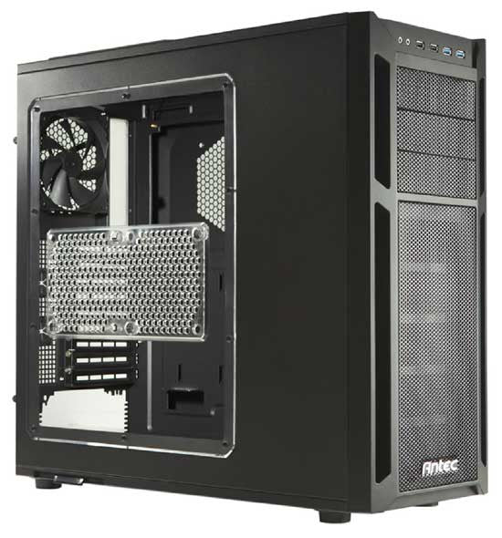 Antec Eleven Hundred Gaming Chassis - Mid Tower, 2x USB 3.0, Enlarged CPU Cutout, Tool-less Drive Bays - Black