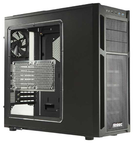 Antec Eleven Hundred Gaming Chassis - Mid Tower, 2x USB 3.0, Enlarged CPU Cutout, Tool-less Drive Bays - Black