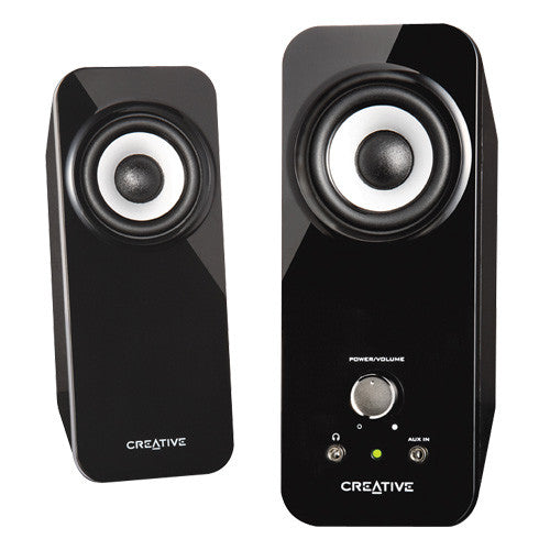 Creative Inspire T12 Wired - 2 Channel Speakers, A2DP, aptX Audio Codec, 10W RMS Power, 10 Meter Range, On-Speaker Controls, Aux Port for MP3 Players