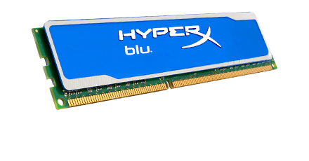 Kingston HyperX Blu Series Memory - 8GB DDR3-1600MHz, 240-Pin, PC3-12800, Heat Spreader, CL10, DIMM, XMP Profiles