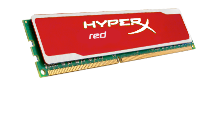 Kingston HyperX Red Series Memory - 8GB DDR3-1600MHz, 240-Pin, PC3-12800, Heat Spreader, CL10, DIMM, XMP Profiles