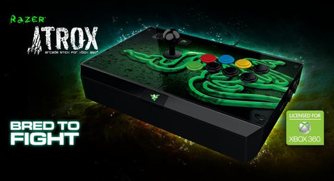 Razer Atrox Xbox 360 Arcade Stick - Sanwa Denshi Components, Fully Mod Capable, Internal Storage Compartments, 4m detachable USB Cable, Interchangeable Top Panel