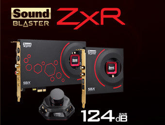 Creative Sound Blaster ZxR - SoundCore3D Processor, SBX Pro Studio, CrystalVoice, Dedicated 600Ohm Boost Mic Port , Beamforming Microphone, 124dB SnR, 24-Bit Audio