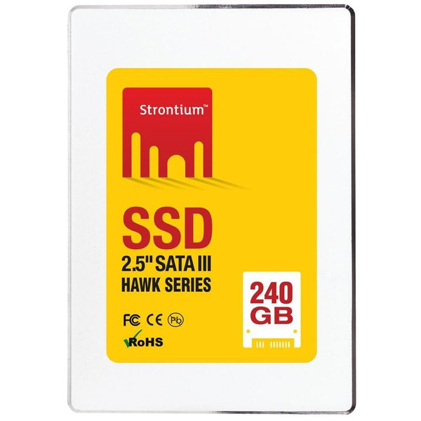 Strontium HAWK 240GB SSD, Sandforce Interface, Sata3 - 6.0Gbps, Read : 534Mbps Write : 482Mbps