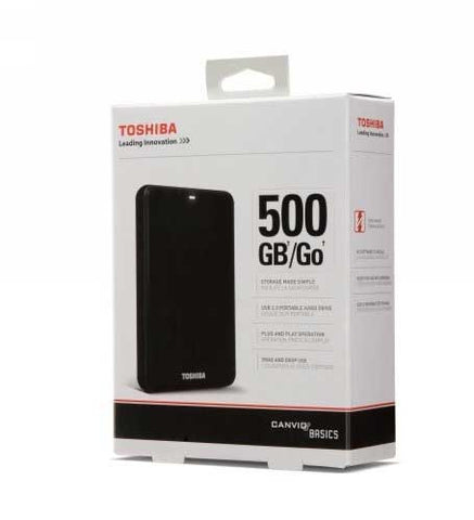 Toshiba Canvio 500GB 2.5" External Hard Disk Drive, USB3.0